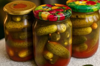 Консервовані огірки з кетчупом чилі на зиму — пікантно і незвично!