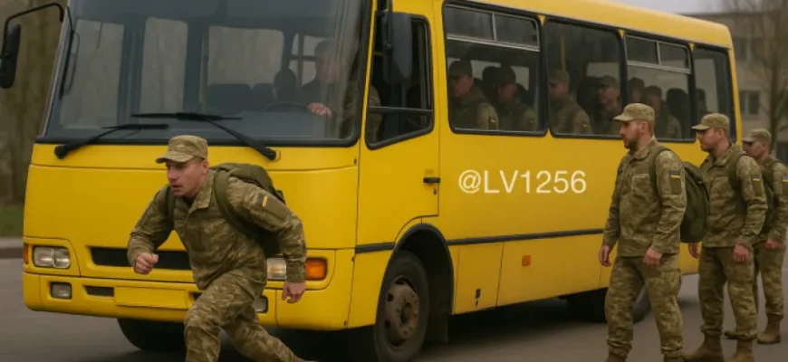 На Львівщині під час мобілізації чоловік покинув автобус і втік