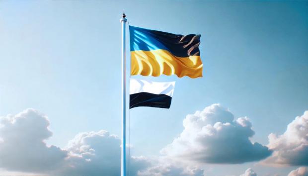 Сумний символ війни. Чому в Україні поряд з синьо-жовтими почали піднімати біло-чорні прапори