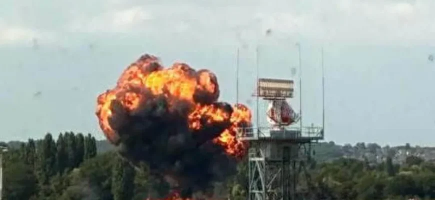 У британському аеропорту розбився літак. ВІДЕО