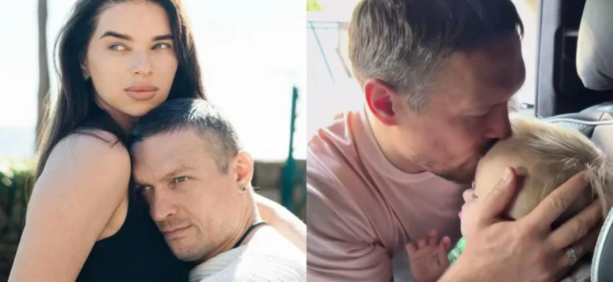 Дружина Усика розчулила рідкісними кадрами прощання чоловіка з однорічною донькою (фото)