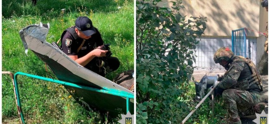 У Києві прогриміли вибухи: збитий російський дрон упав просто на дорогу