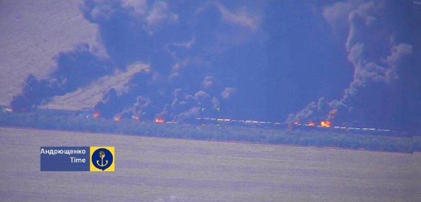 Топ-новина дня «Догорає Потяг»: ворог більше не має залізничного сполучення через окуповане Запоріжжя (ФОТО)