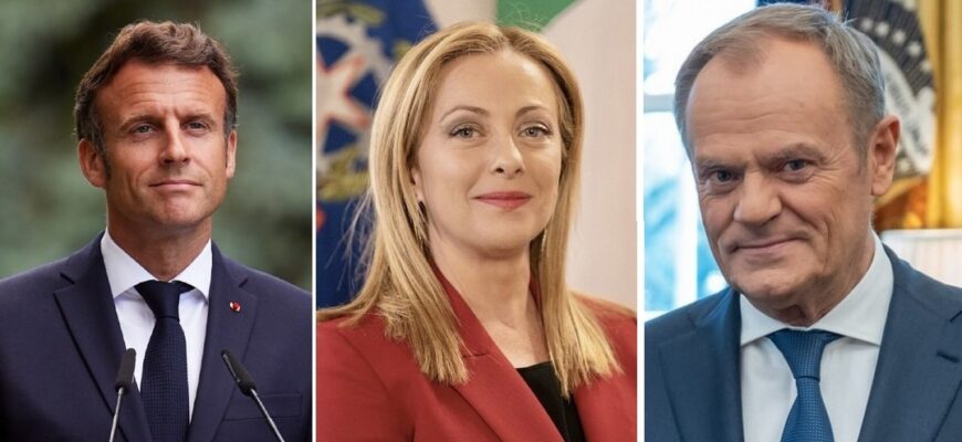 Мелоні – з нами: лідери Європи закликали Трампа не зраджувати Україну на користь РФ (ФОТО) Мелоні – з нами: лідери Європи закликали Трампа не зраджувати Україну на користь РФ (ФОТО)