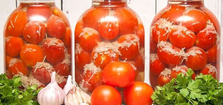 Помідори «у снігу» на зиму: оригінальний та простий рецепт закуски Помідори «у снігу» на зиму: оригінальний та простий рецепт закуски