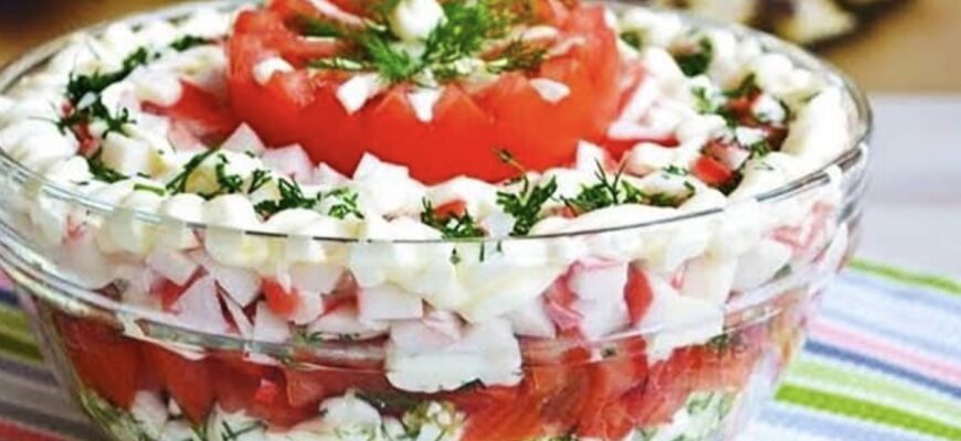 Салат «Дамський» — їм і не можу наїстись! Дуже його люблю — Смак, що не старіє роками