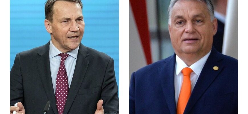 Коментар Орбана про атаку російських дронів на Польщу викликав у Сікорського жорстку відповідь