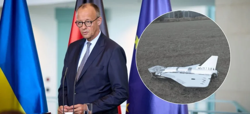 Атака дронів на Польщу: Мерц зробив тривожну заяву про ППО НАТО