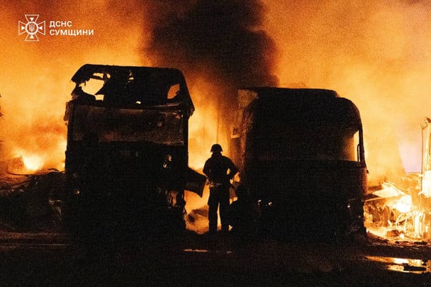 Пожежа на Сумщині / © ДСНС