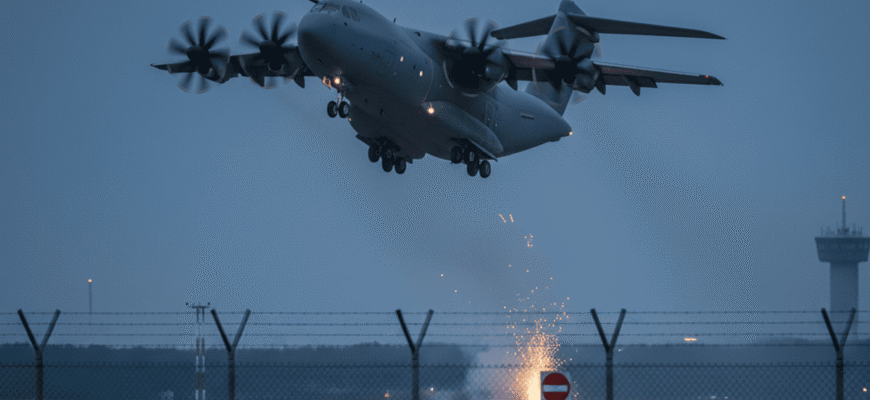 Надзвичайна ситуація в Німеччині: військовий літак обстріляли піротехнікою під час зльоту