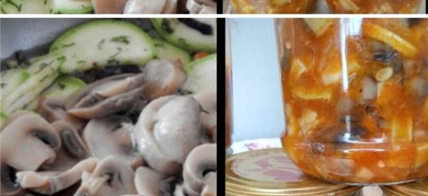 Щось новеньке! Кабачки з печерицями на зиму – рецепт неймовірно смачного салату Ділюся рецептиком…