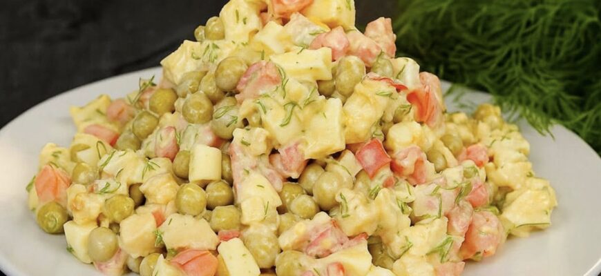 Салат «Анастасія» — новий, смачний і соковитий салат! В 100 раз смачніший за Олівʼє