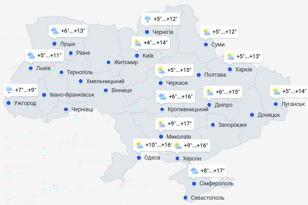 Частину України засипле мокрим снігом: де та коли чекати на опади