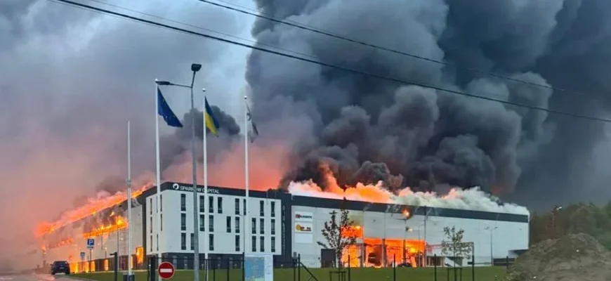 Що відомо про індустріальний парк Sparrow, який спалахнув у Львові через атаку Росії