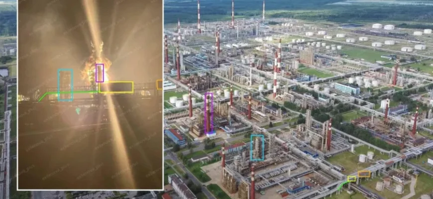 Після атаки дронів у Росії зупинився найбільший нафтопереробний завод