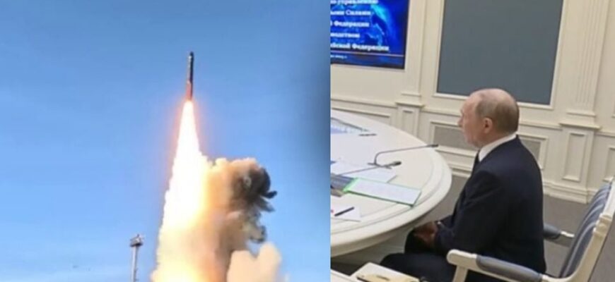 Путін запустив міжконтинентальну балістичну ракету в сторону США