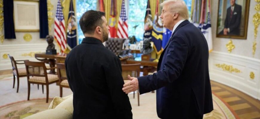 Трамп на зустрічі із Зеленським “відкидав карти фронту”, вимагаючи прийняти умову Путіна, але потім змінив позицію – FT