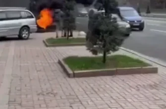У Києві під будівлею КМДА горіли покришки: що це було? ВІДЕО