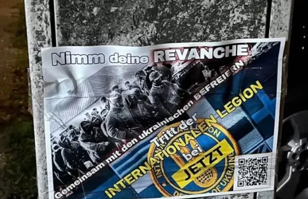 “Візьми реванш”: У Берліні ширяться листівки із закликом воювати в Україні, але є нюанс (фото)