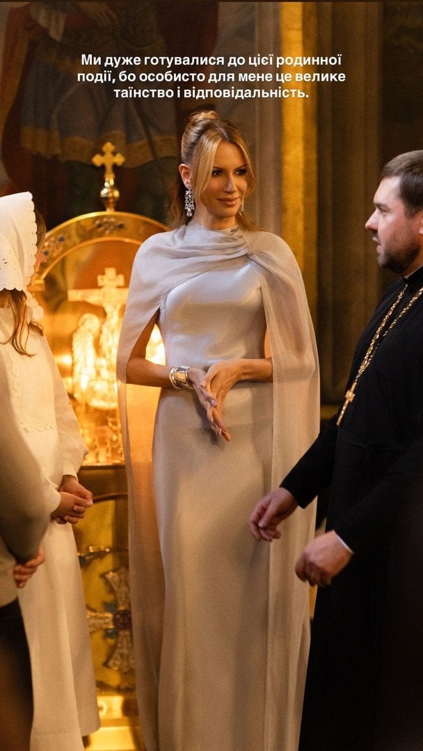 Леся Нікітюк похрестила сина / © instagram.com/lesia_nikituk