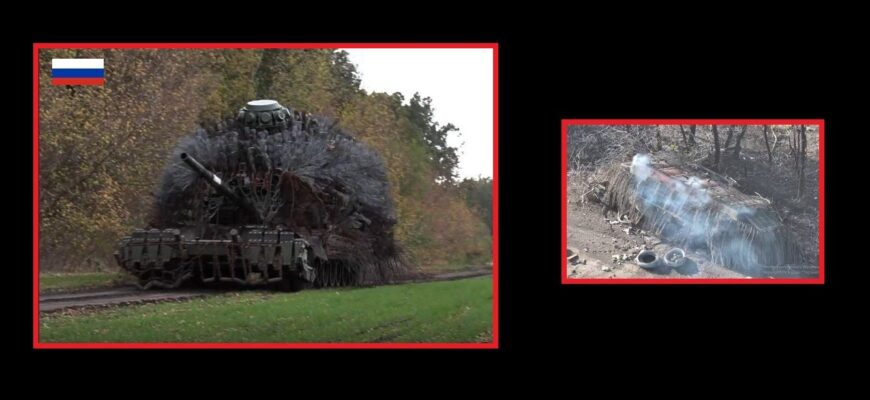 ЗСУ підірвали шипований російський “танк-сміттєвоз”: екіпаж Т-72Б3 не зміг вибратися і загинув 