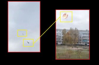 Унікальне відео: українська ППО збила російський “Шахед” за секунду до удару по житловому будинку