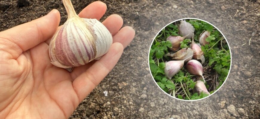 Зубчиком вверх чи зубчиком вниз? Як правильно висаджувати озимий часник: вдавлювати у землю – НЕ можна