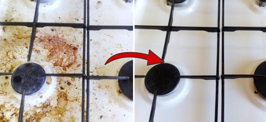 Як за 4 хвилини відчистити засмальцьовану газову конфорку: ці 2 інгредієнти діють краще, ніж фабричні гелі