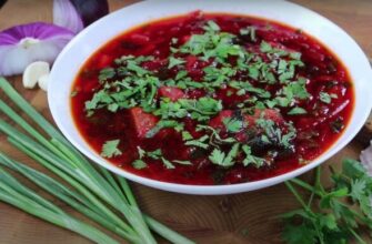Насичений пісний борщ: рецепт без м’яса