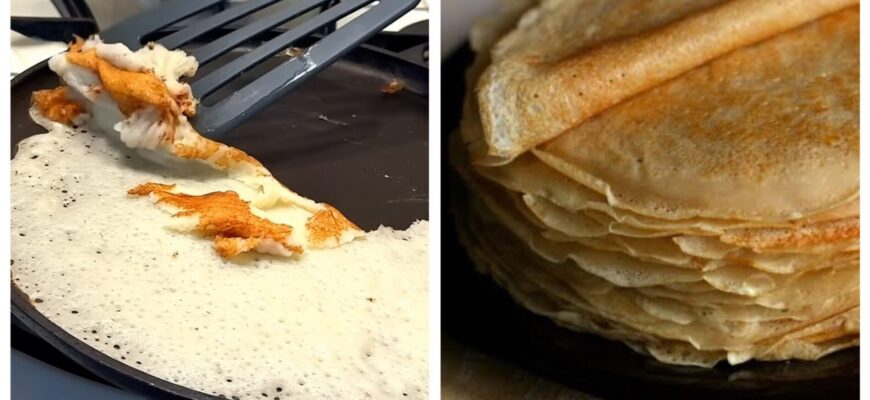 Додала 1,5 ложки манки в тісто для млинців – і вони стали тонкі, як папір, але не рвуться: працює стабільно