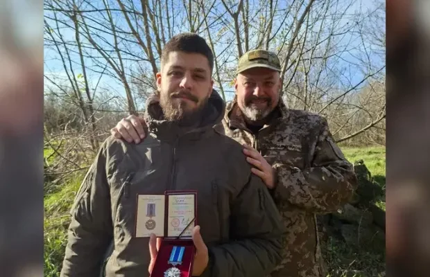 Нагородили медаллю: Олег Тягнибок показав сина-військового (фото)