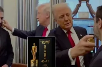 “Ось, візьми, і ще флакон твоїй дружині!”: Трамп обприскав президента Сирії парфумами (відео)