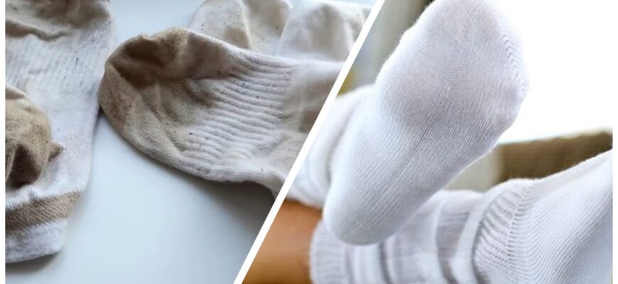 “Замизгані” шкарпетки стали чистіші, ніж після покупки: замочила на ніч в 1 розчині, і вони знову білосніжні