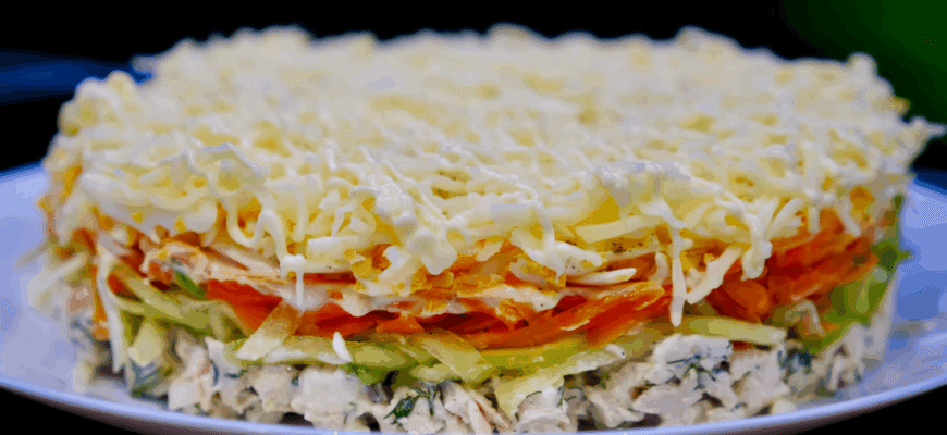 Приготувала салат із курки та огірків – чоловік попросив добавку втретє: “Хмарка” тане в роті моментально