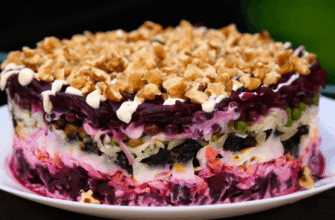 Салат із буряком настоюється добу – і стає ідеальним: 6 шарів тримають форму, а смак затьмарює олів’є