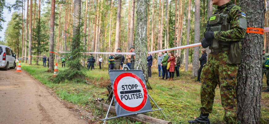В Естонії біля кордону з РФ знайшли 250-кілограмову авіабомбу на тлі вторгнення в країну російських винищувачів