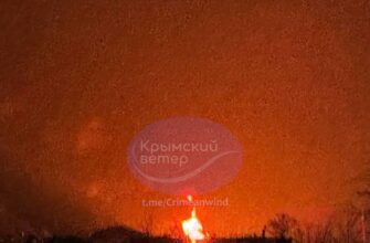 В окупованому Криму яскраво горить нафтобаза після атаки дронів