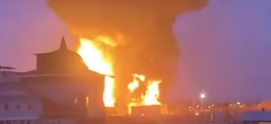 Заграву видно за кілометри: на Омщині вибухнув величезний газопровід – відео