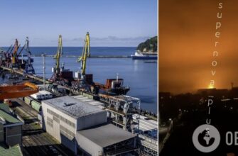 Порт у російському Туапсе атакували дрони, є влучання в район причалу: кажуть, що горів корабель. Фото і відео