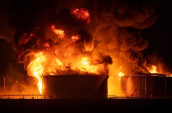 Україна підірвала два величезні резервуари на нафтобазі в Росії: супутникові фото показали, що від них залишилося