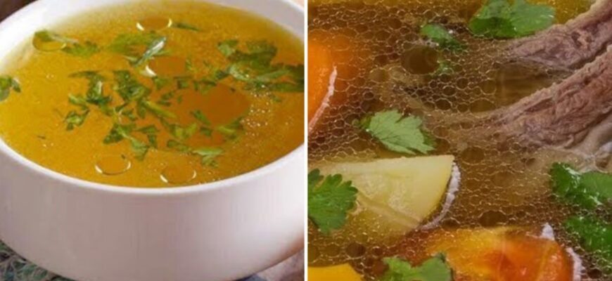 Золотистий бульйон без зайвого жиру: кинув цілу цибулину в лушпинні – приємно здивував дружину