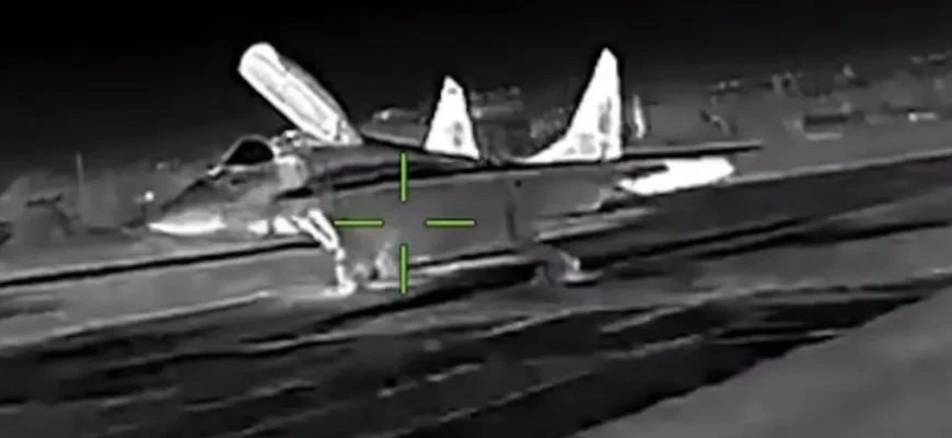 ГУР знищило МіГ-29 окупантів за допомогою безпілотника. ВІДЕО