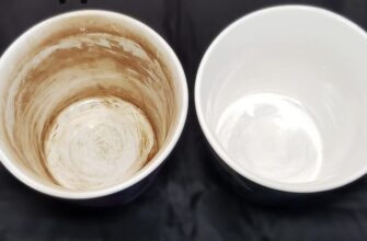 “Замизгані” чашки із застарілим нальотом відмиваю навіть без тертя: 1 ложка + кипʼяток, і прополоскала