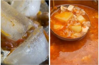 Загортаю 1 кубик льоду в серветку і забираю зайвий жир з супу чи борщу: лайфхак на вагу золота, не менше