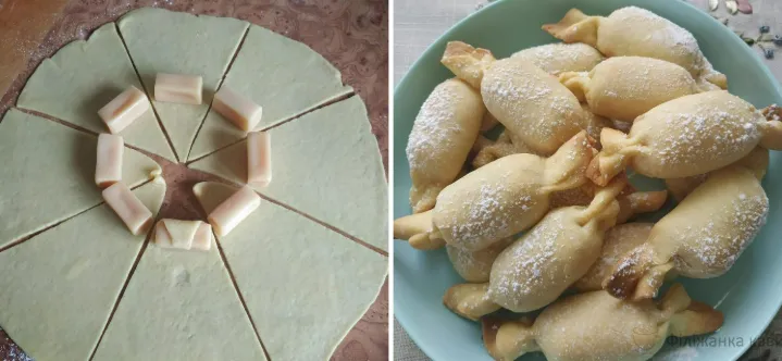 Печиво “Цукерка” з цукерками корівка – Виходить цукерка у цукерці