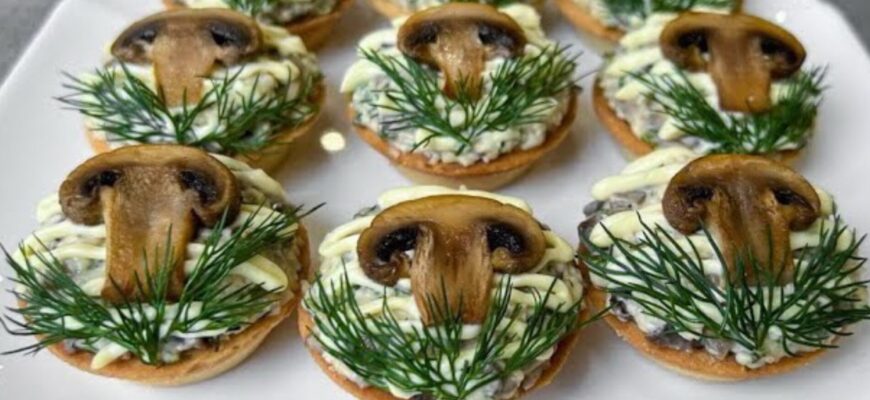 “Грибна поляна” то вже не салат, а закуска! 200 г печериць + плавлений сирок + часник: просто і смачно