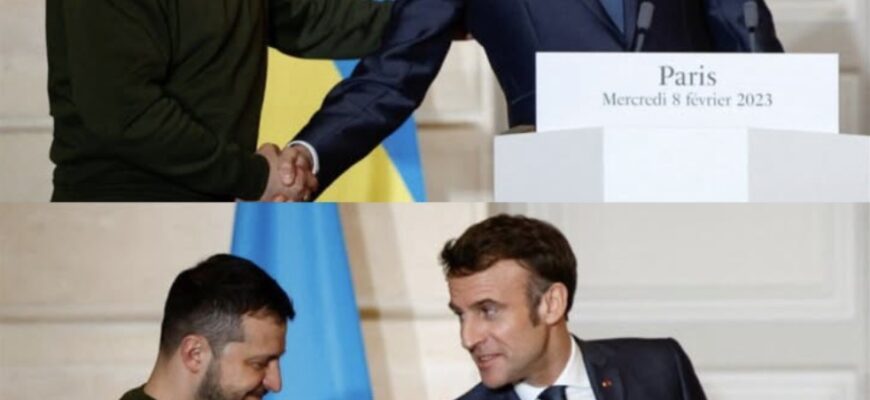 Зеленський терміново прибув до Франції на зустріч із Макроном