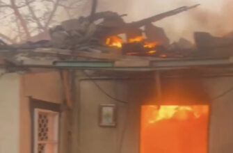 В Одесі горить будинок чоловіка, який торік внаслідок удару РФ втратив дружину та сина