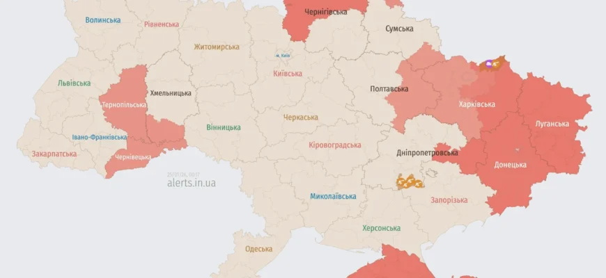 Росія атакує Україну ударними БпЛА: напрямок руху