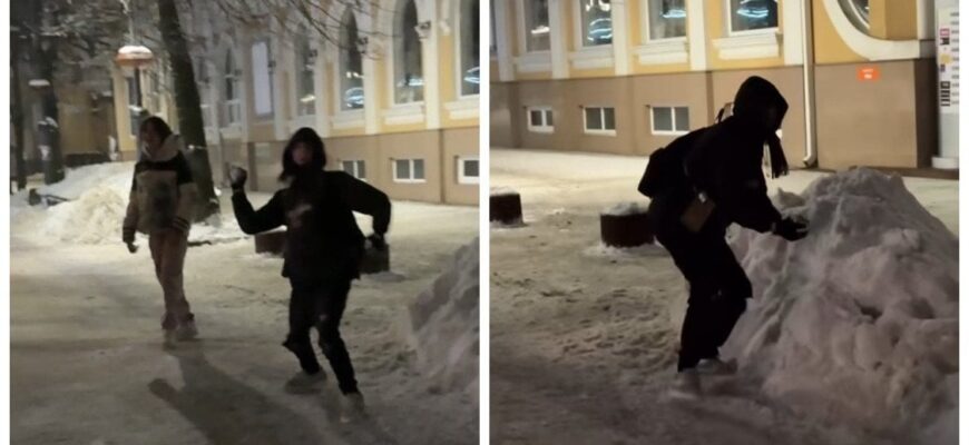 Скандал у Хмельницькому: люди атакували сніжками фото загиблих героїв та доньку одного з них (фото)